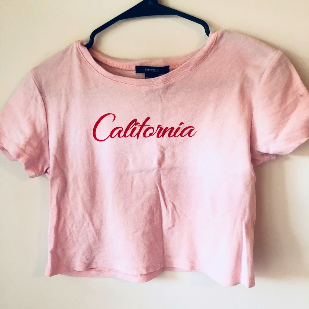 Pink crop top